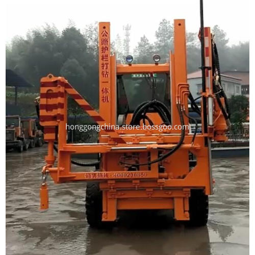 Highway Guardrail Drilling Machine